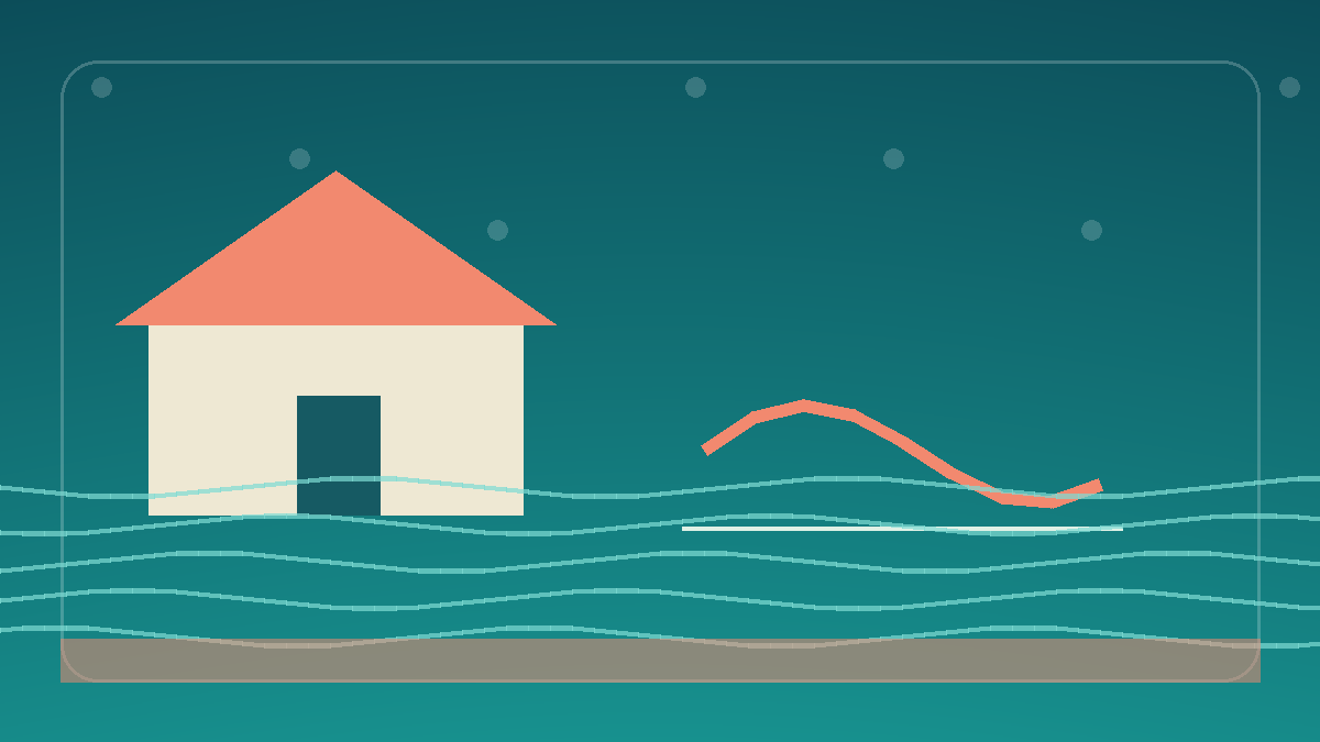 A clear comparison illustration showing astronomical tide predictions alongside wind-driven observed water levels.
